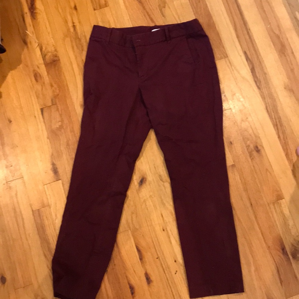 J Crew skinny leg pants.
